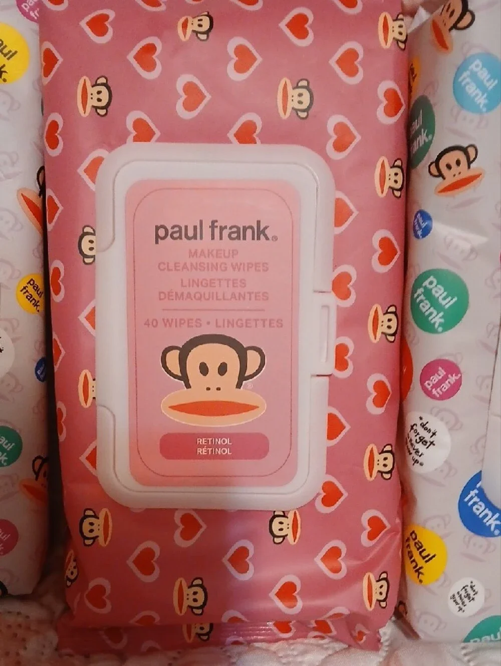 Paul Frank Kids Cleansing Wipes Trio - Pink & White Packs